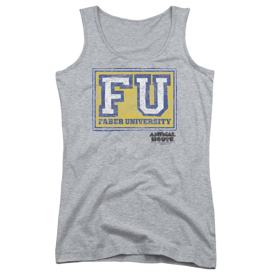 Animal House Faber University Womens Tank Top Shirt Athletic Heather - clothing by TeeHivey.com