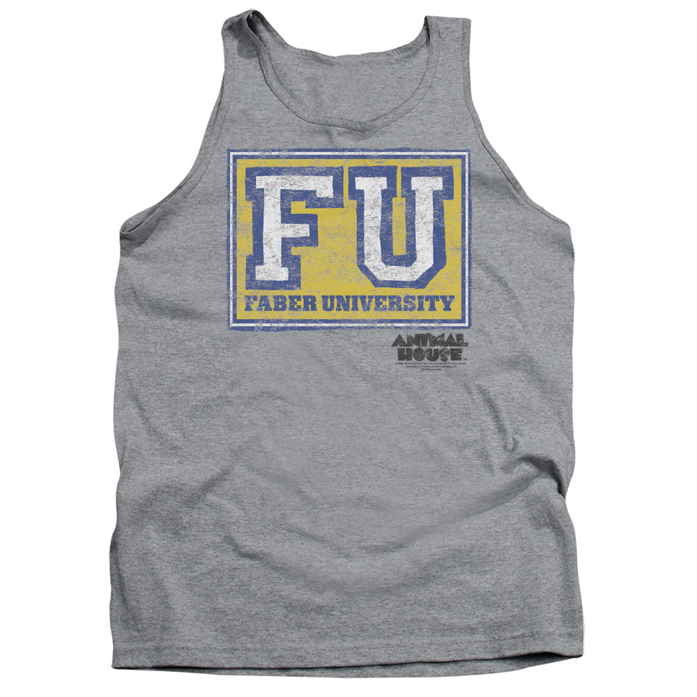 Animal House Faber University Mens Tank Top Shirt Athletic Heather Athletic Heather - clothing by TeeHivey.com