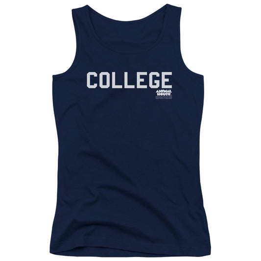 Animal House College Womens Tank Top Shirt Navy Blue - clothing by TeeHivey.com