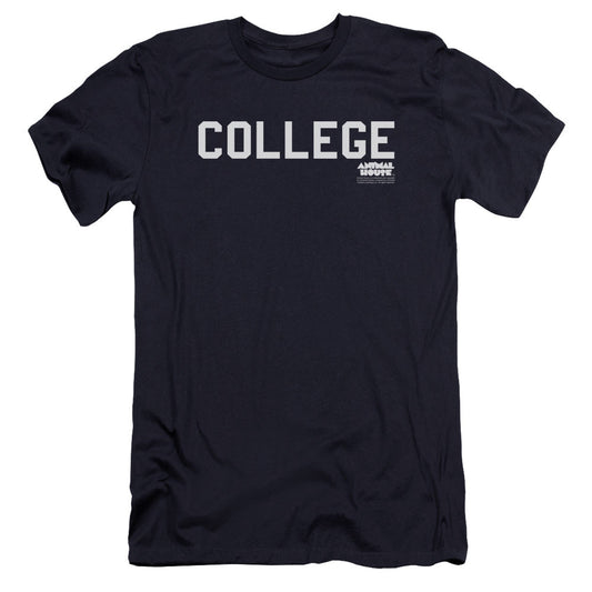 Animal House College Premium Bella Canvas Slim Fit Mens T Shirt Navy - clothing by TeeHivey.com