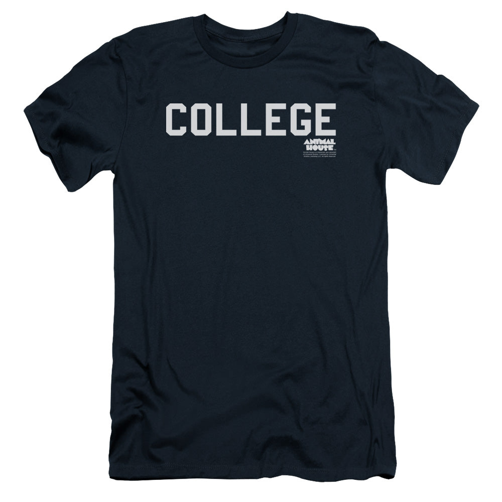 Animal House College Slim Fit Mens T Shirt Navy Blue - clothing by TeeHivey.com