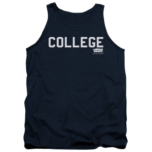 Animal House College Mens Tank Top Shirt Navy Blue - clothing by TeeHivey.com