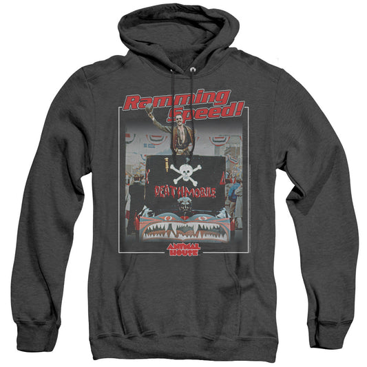 Animal House Ramming Speed Mens Heather Hoodie Navy - clothing by TeeHivey.com (Image 1)