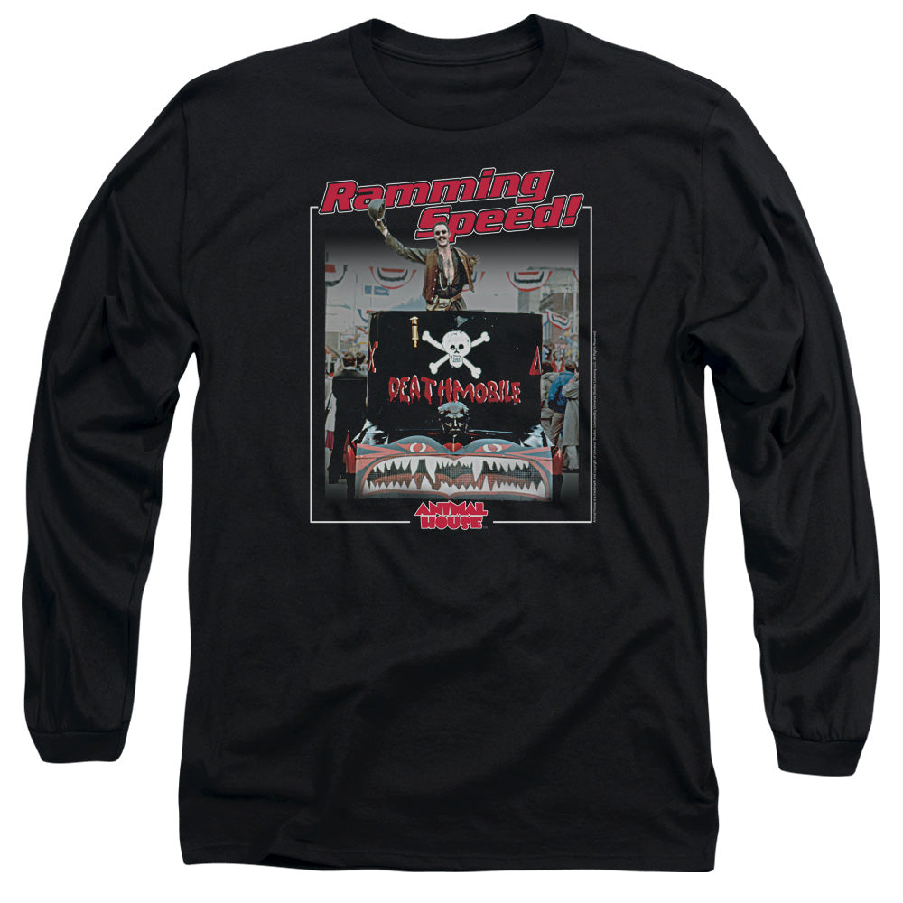 Animal House Ramming Speed Mens Long Sleeve Shirt Navy - clothing by TeeHivey.com