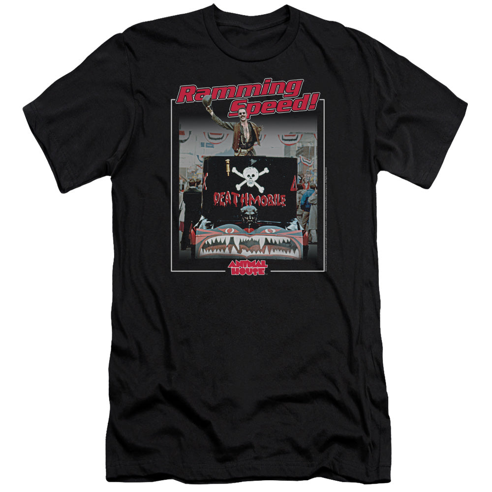 Animal House Ramming Speed Slim Fit Mens T Shirt Black - clothing by TeeHivey.com