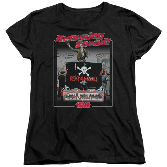 Animal House Ramming Speed Womens T Shirt Black - clothing by TeeHivey.com