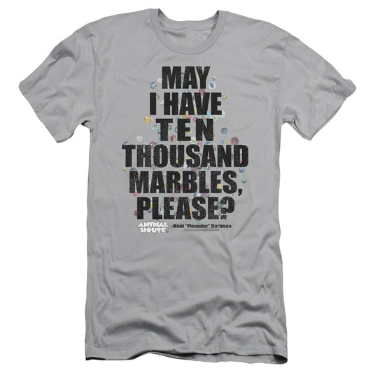 Animal House Marbles Slim Fit Mens T Shirt Silver - clothing by TeeHivey.com