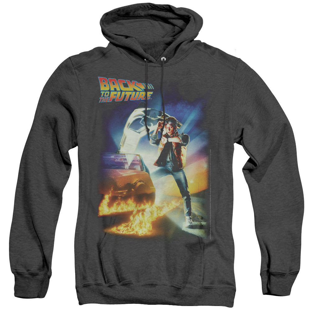 Back To The Future Poster Heather Mens Hoodie Black