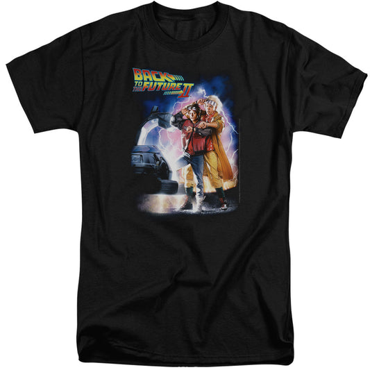 Back To The Future Ii Poster Mens Tall T Shirt Black Black - clothing by TeeHivey.com