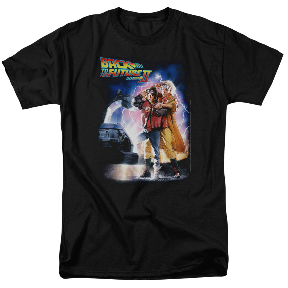 Back To The Future Ii Poster Mens T Shirt Black Black - clothing by TeeHivey.com