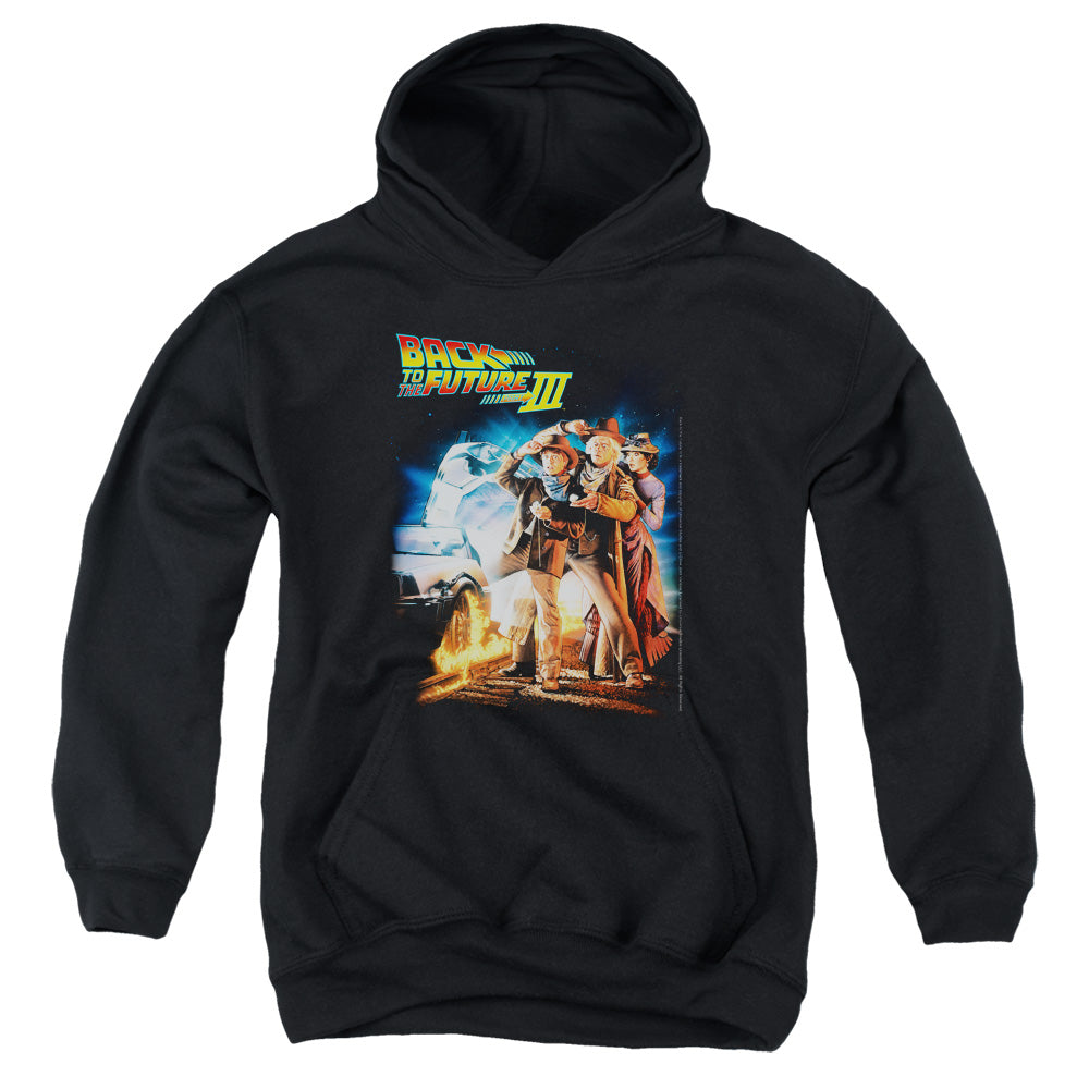 Back To The Future III Poster Kids Youth Hoodie Black