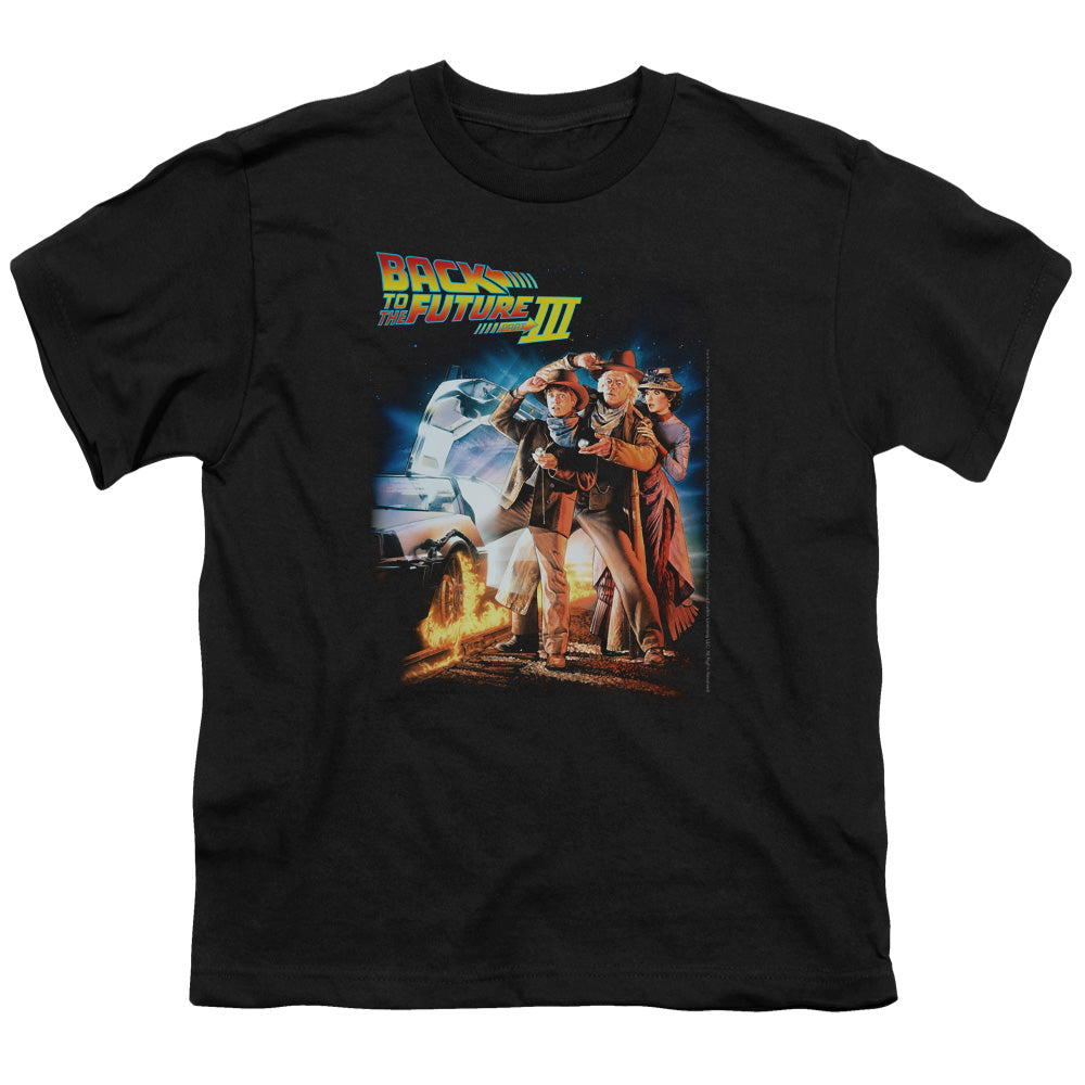 Back To The Future III Poster Kids Youth T Shirt Black