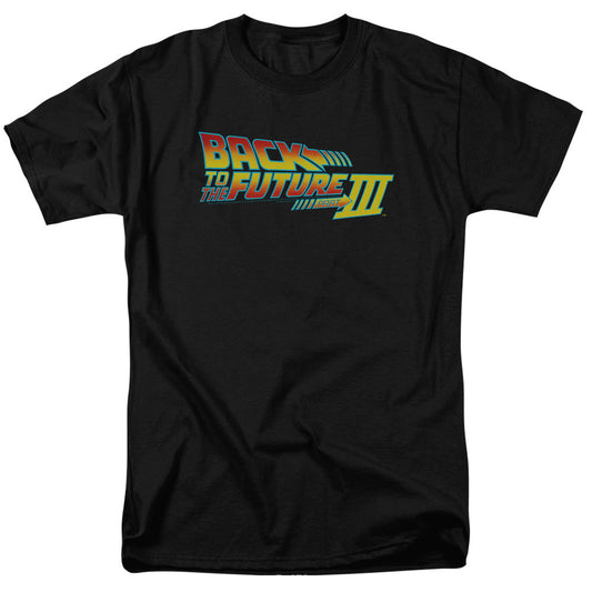 Back To The Future Iii Logo Mens T Shirt Black Black