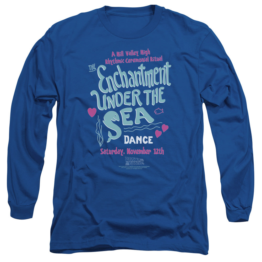 Back To The Future Under The Sea Mens Long Sleeve Shirt Royal Blue Royal Blue - clothing by TeeHivey.com (Image 1)