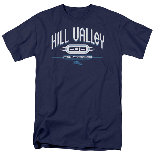 Back To The Future II Hill Valley 2015 Mens T Shirt Navy Blue - clothing by TeeHivey.com