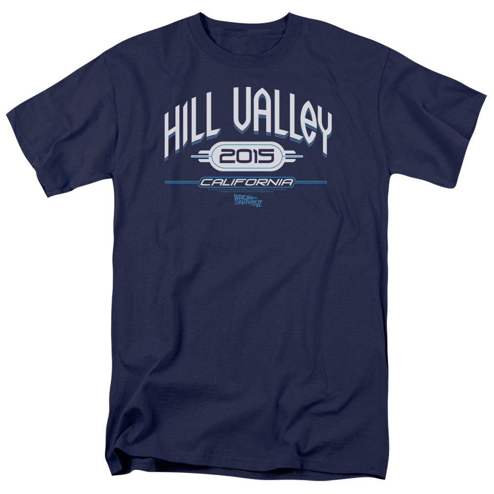 Back To The Future Ii Hill Valley 2015 Mens T Shirt Navy - clothing by TeeHivey.com