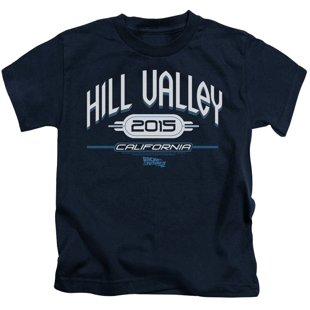 Back To The Future II Hill Valley 2015 Juvenile Kids Youth T Shirt Navy Blue - clothing by TeeHivey.com