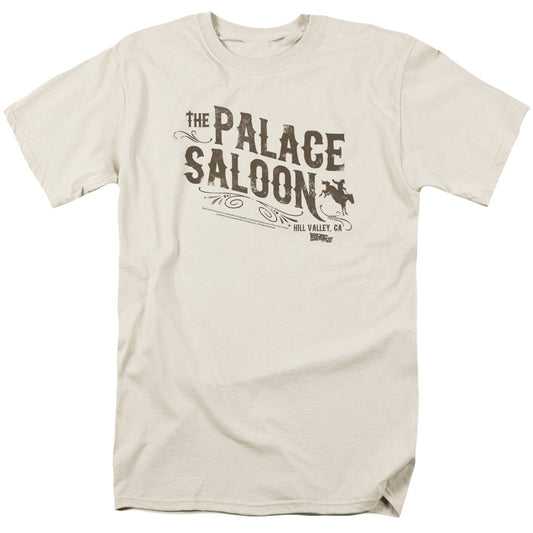 Back To The Future Iii Palace Saloon Mens T Shirt Cream Cream