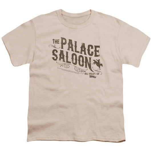 Back To The Future III Palace Saloon Kids Youth T Shirt Cream