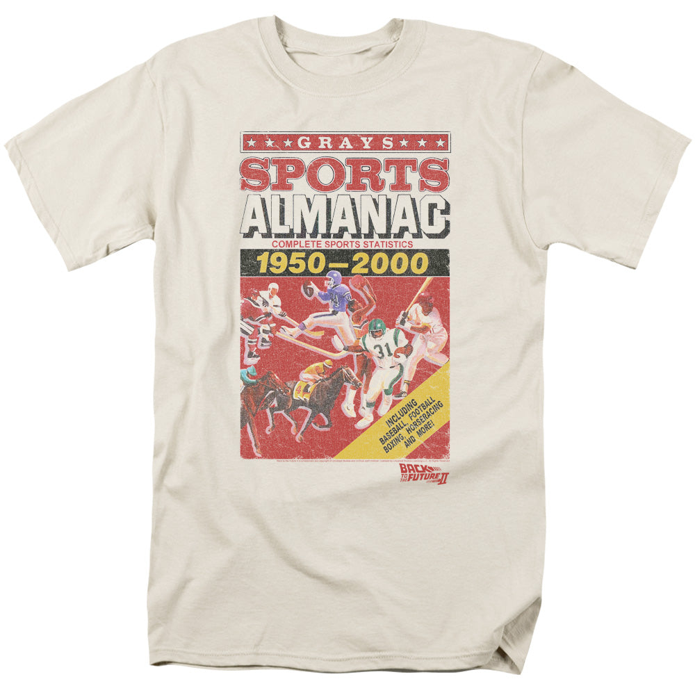 Back To The Future Ii Sports Almanac Mens T Shirt Cream - clothing by TeeHivey.com
