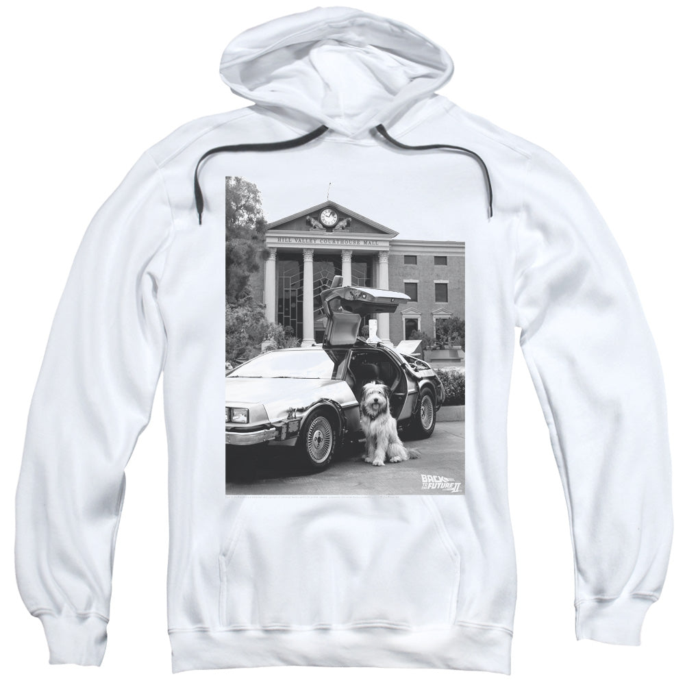 Back To The Future Ii Einstein Mens Hoodie White