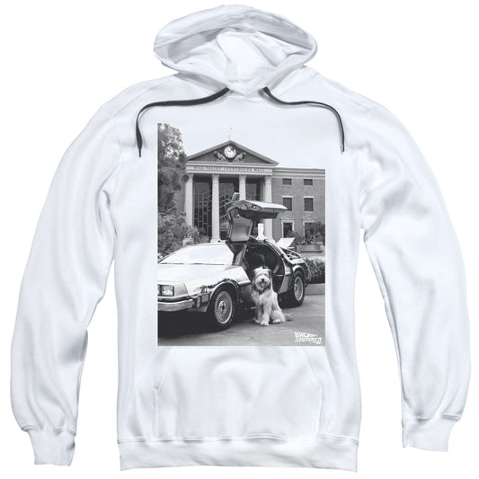 Back To The Future Ii Einstein Mens Hoodie White