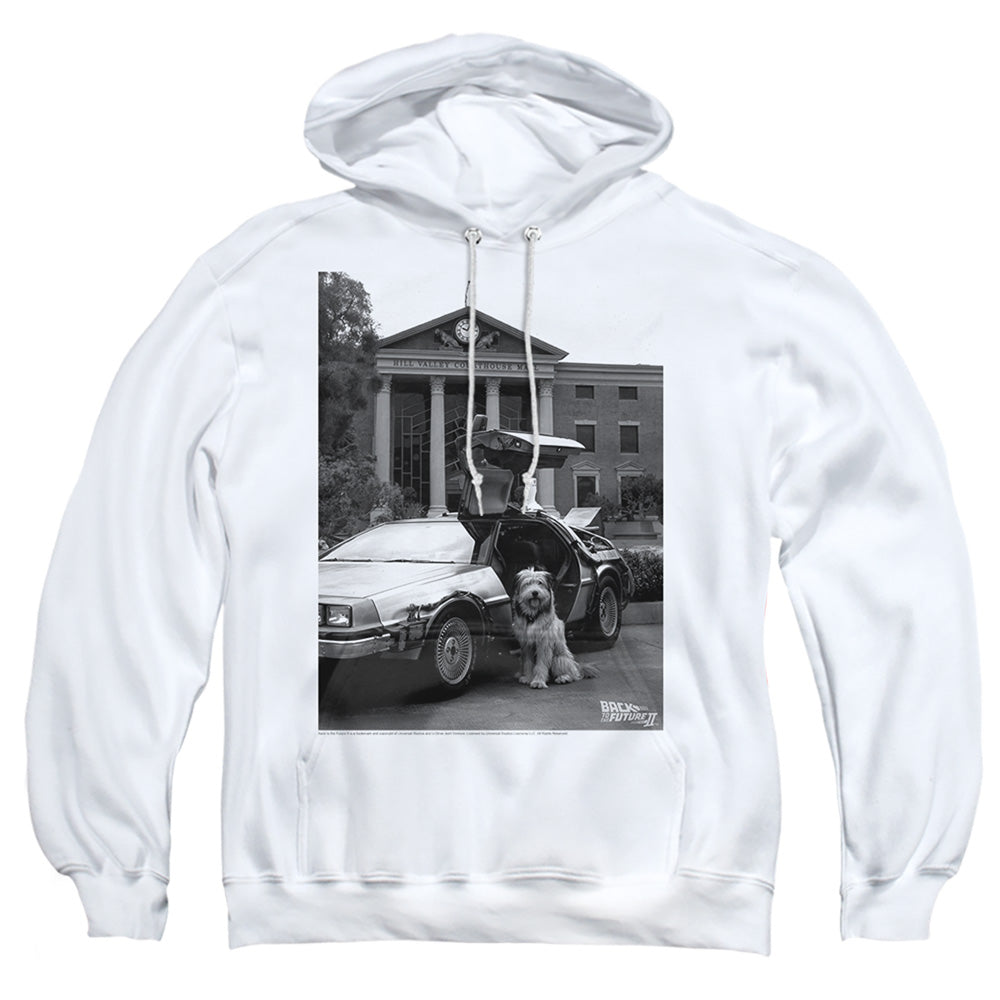 Back To The Future Ii Einstein Mens Hoodie White