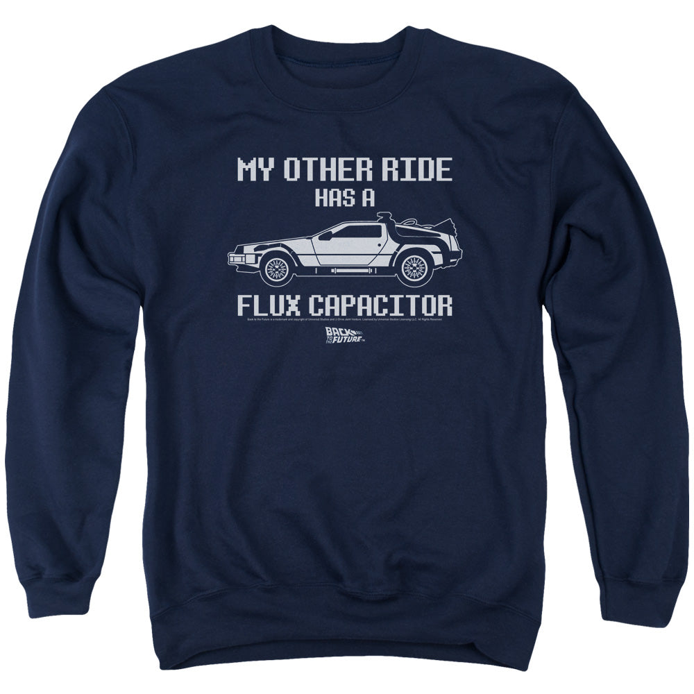 Back To The Future Other Ride Mens Crewneck Sweatshirt Navy Blue