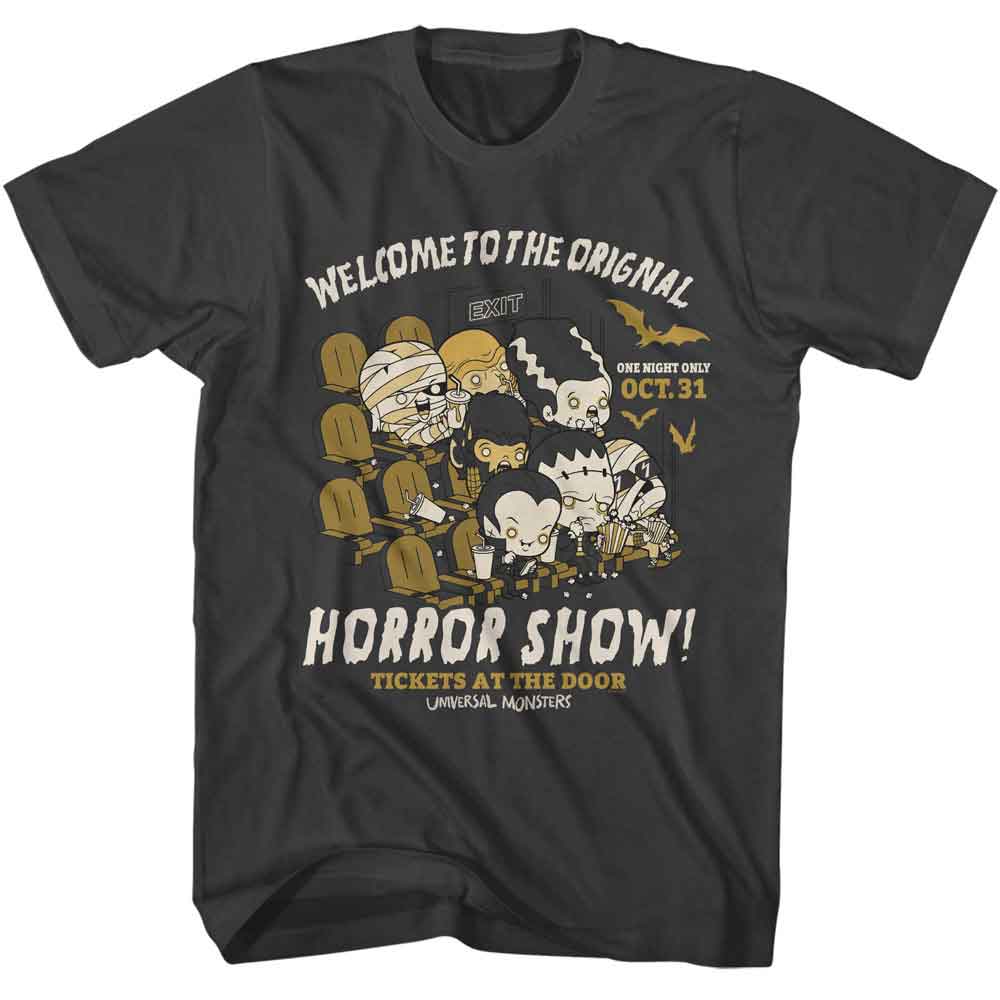 Universal Monsters - Welcome To - American Classics - Smoke Adult Short Sleeve T-Shirt - clothing by TeeHivey.com (Image 1)