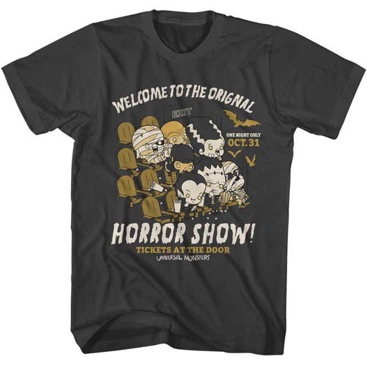 Universal Monsters - Welcome To - American Classics - Smoke Adult Short Sleeve T-Shirt - clothing by TeeHivey.com (Image 1)
