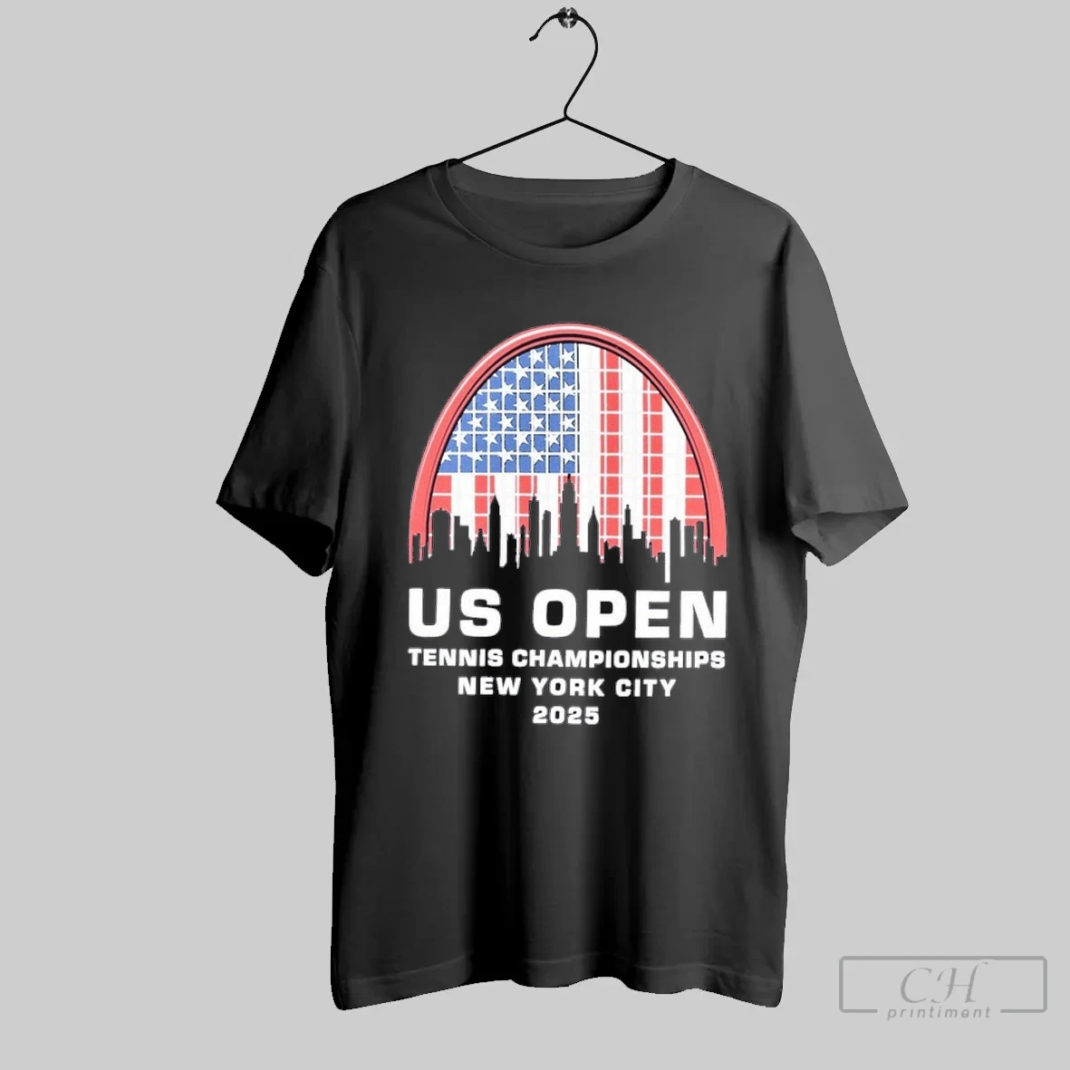 Us Open Tennis Championships New York City 2025 Stars Stripes Racquet American Flag - clothing by TeeHivey.com