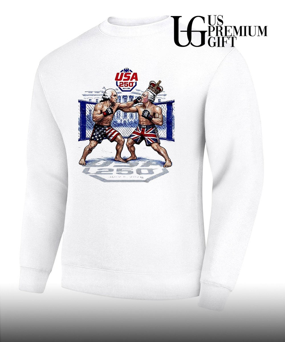USA 250 MMA George Washington boxing George III shirt