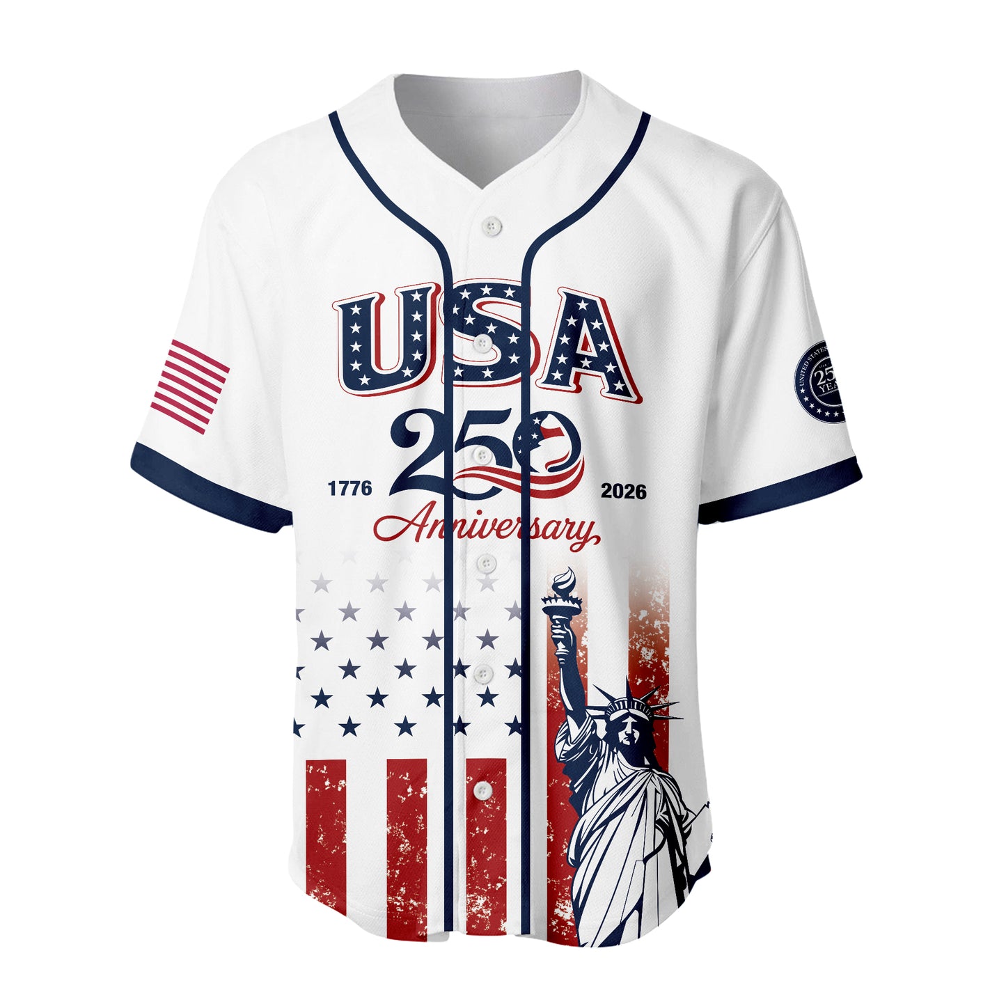 USA 250th Anniversary 1776 2026 Baseball Jersey