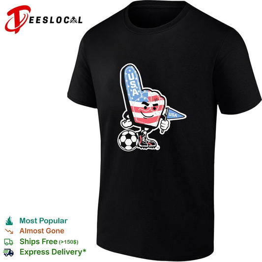 USA foam finger soccer mascot patriotic fan World Cup shirt