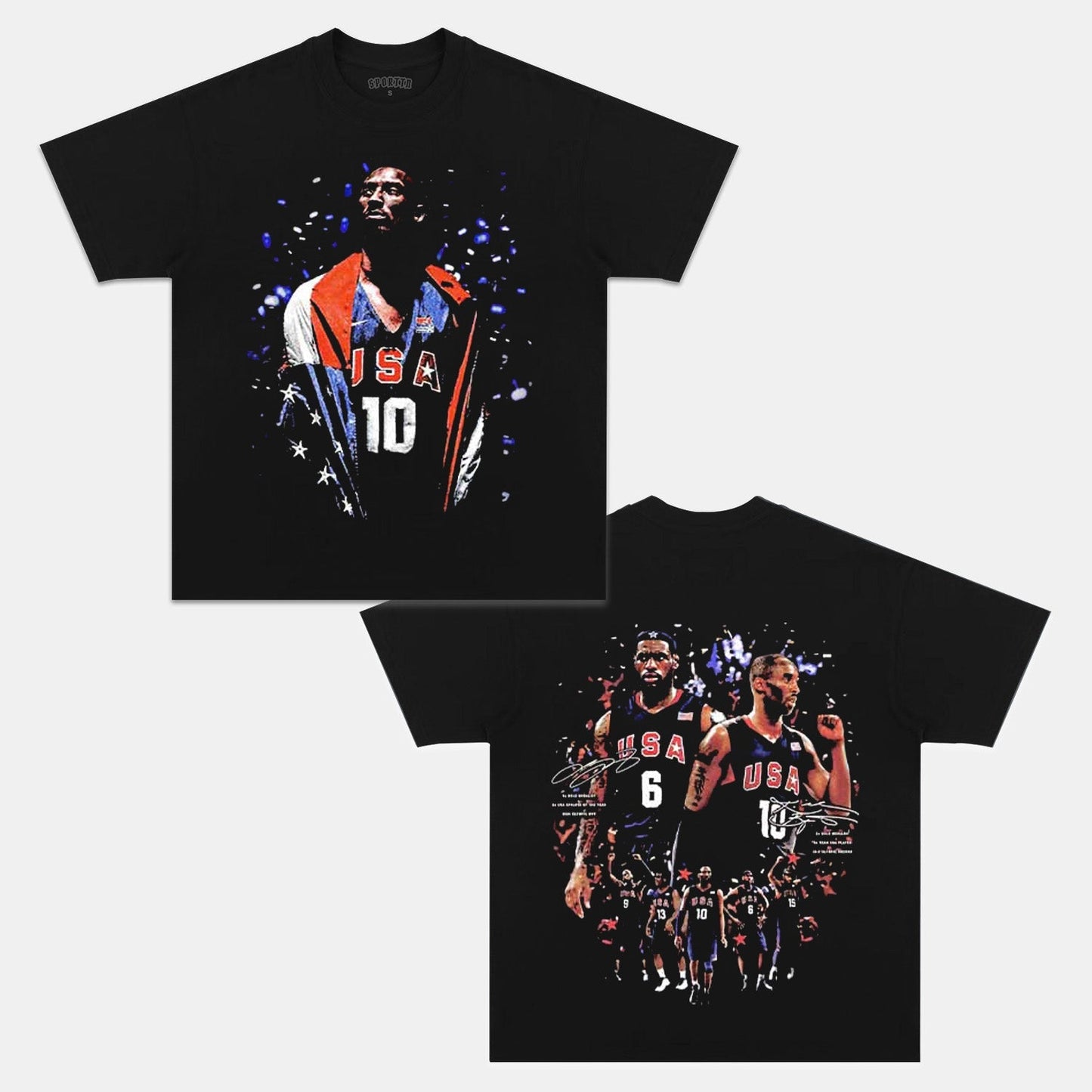 USA DREAM TEAM TEE Style001 - clothing by TeeHivey.com (Image 1)