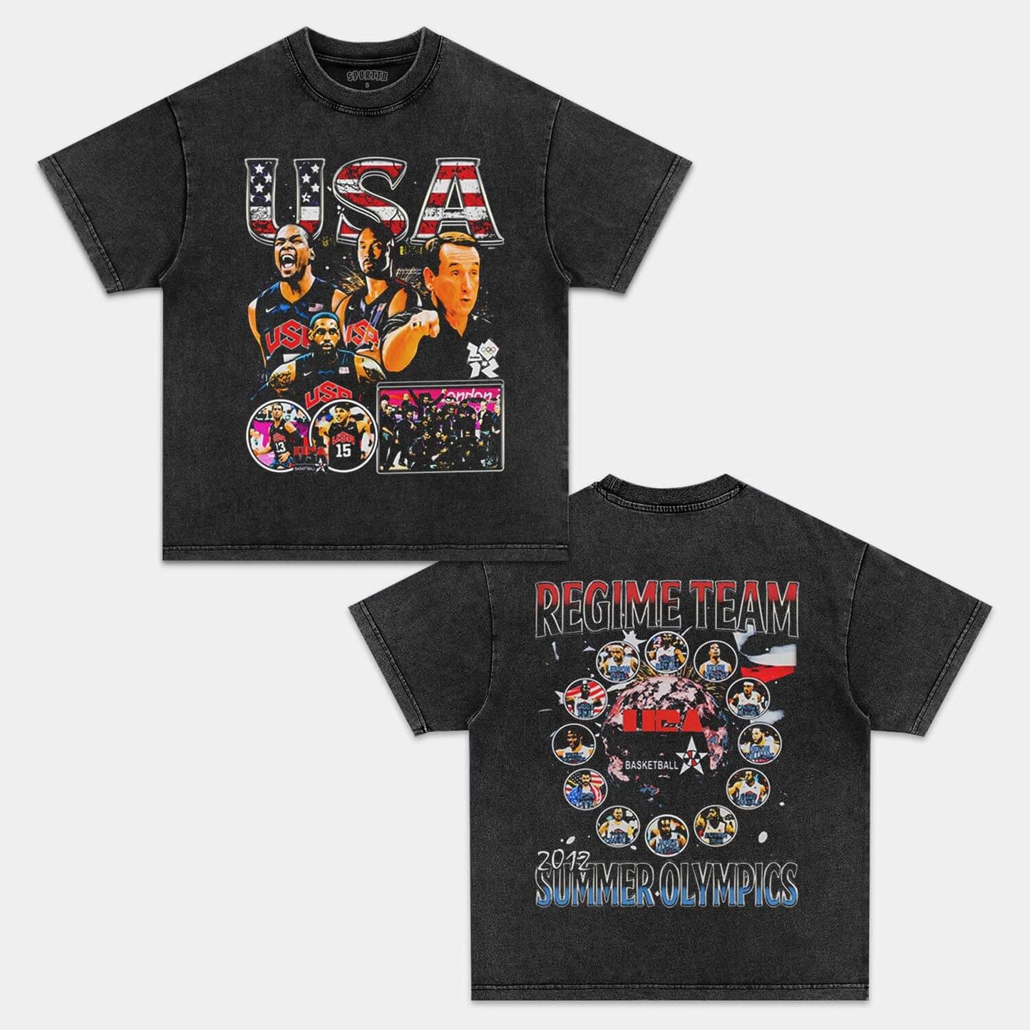 USA TEAM VINTAGE TEE Style001