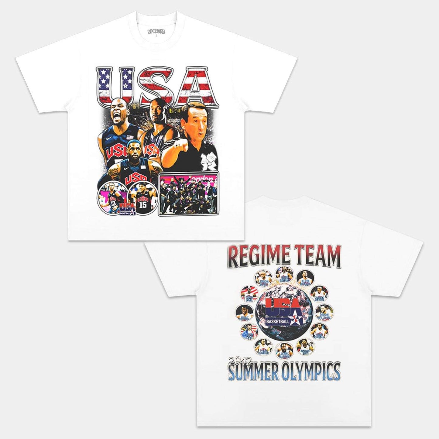 USA TEAM VINTAGE TEE Style001