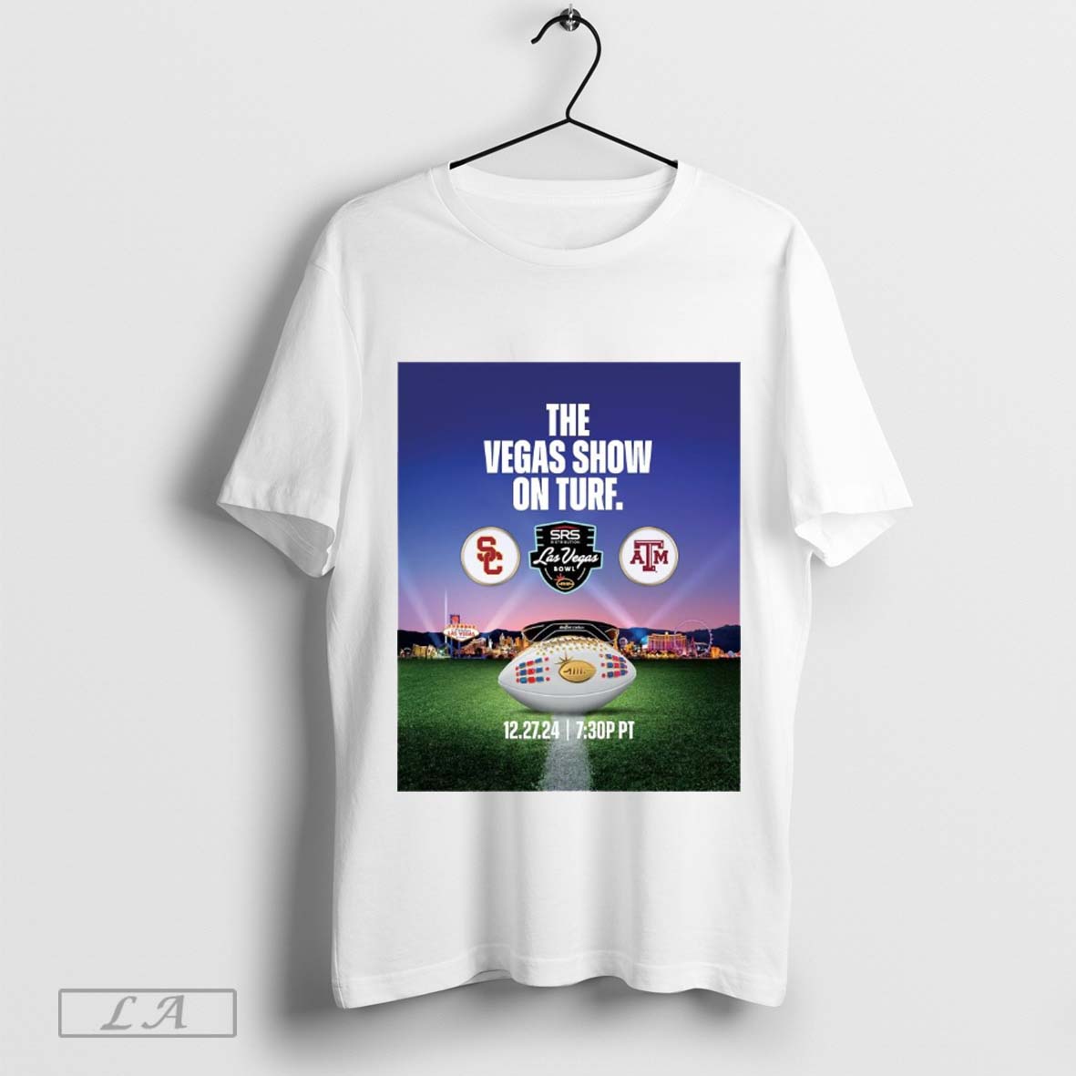 Usc Trojans Vs Texas Am Aggies The Vegas Show On True Las Vegas Bowl 12 27 24 Poster - clothing by TeeHivey.com