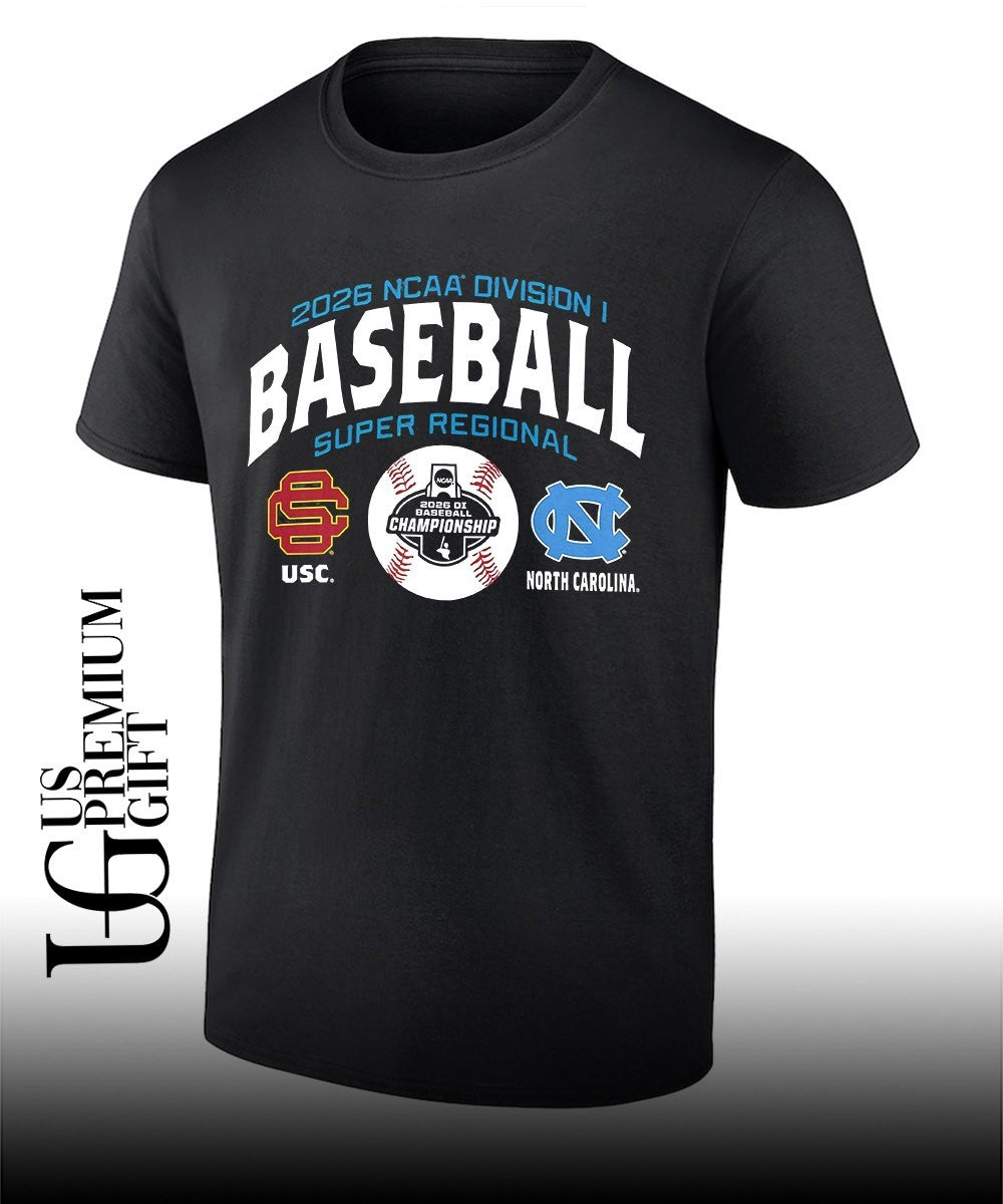 USC vs North Carolina Tar Heels NCAA Division I Baseball Super Regional 2026 shirt