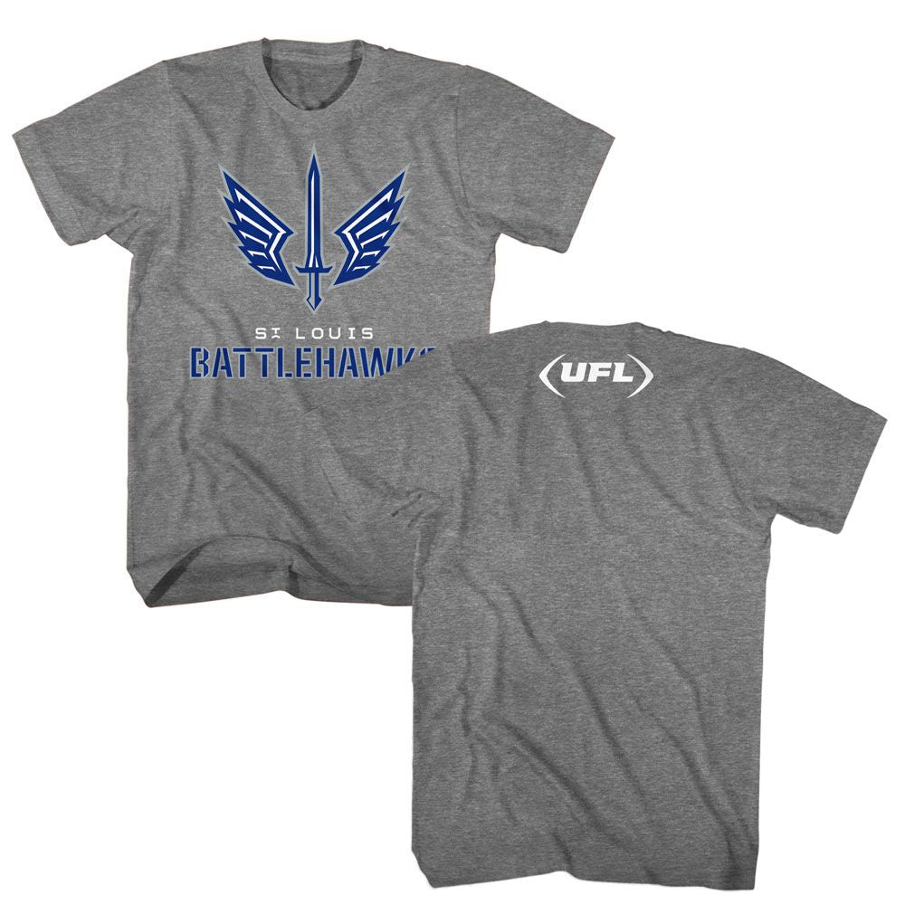 USFL - St Louis Battlehawks - American Classics - Adult Short Sleeve T-Shirt - clothing by TeeHivey.com (Image 1)