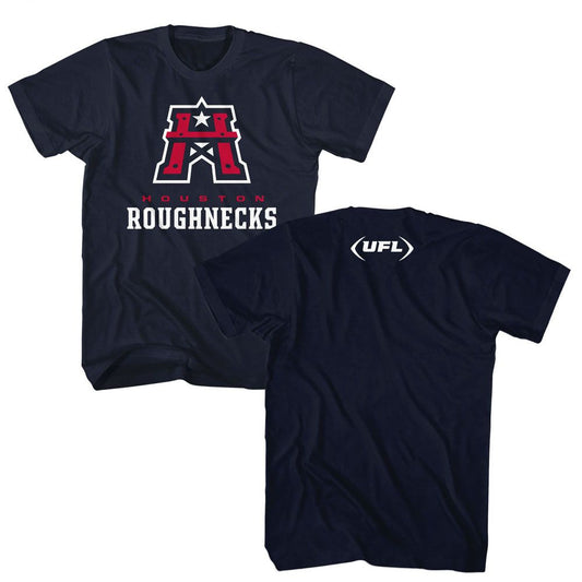 USFL - Houston Roughnecks - American Classics - Adult Short Sleeve T-Shirt - clothing by TeeHivey.com (Image 1)