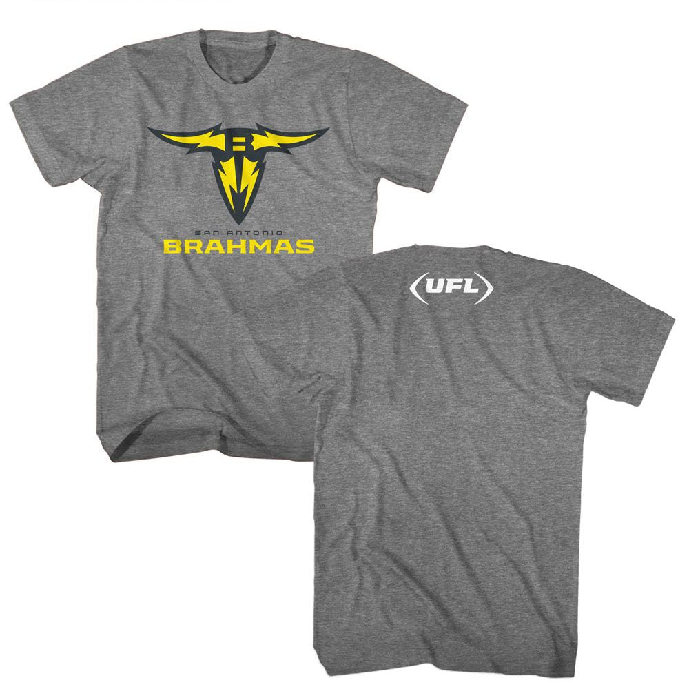 USFL - San Antonio Brahmas - American Classics - Adult Short Sleeve T-Shirt - clothing by TeeHivey.com (Image 1)