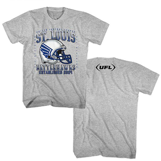 USFL Battlehawks Est 2024 American Classics Adult Heather Short Sleeve T-Shirt - clothing by TeeHivey.com (Image 1)