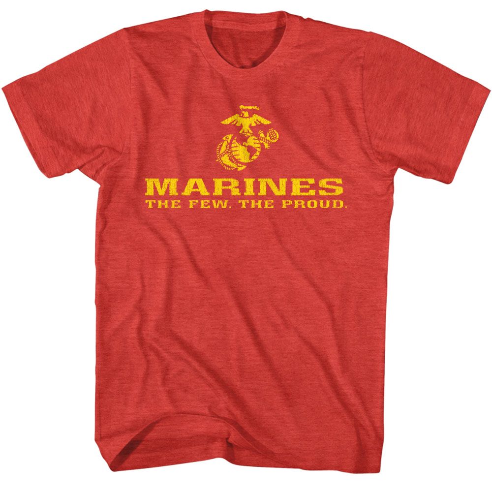 Marines - US Marines Few & Proud Logo Bright - Short Sleeve - Adult - T-Shirt - clothing by TeeHivey.com
