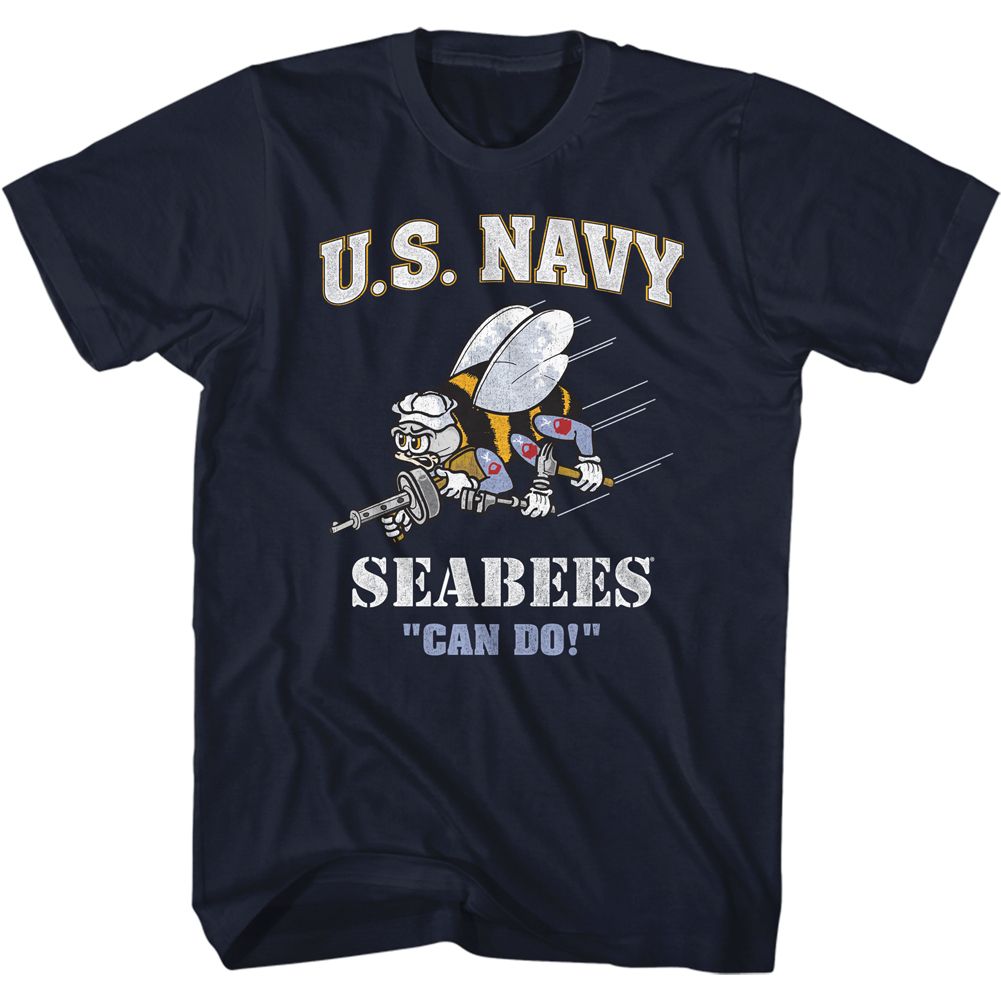 Navy - Seabees - Short Sleeve - Adult - T-Shirt - clothing by TeeHivey.com