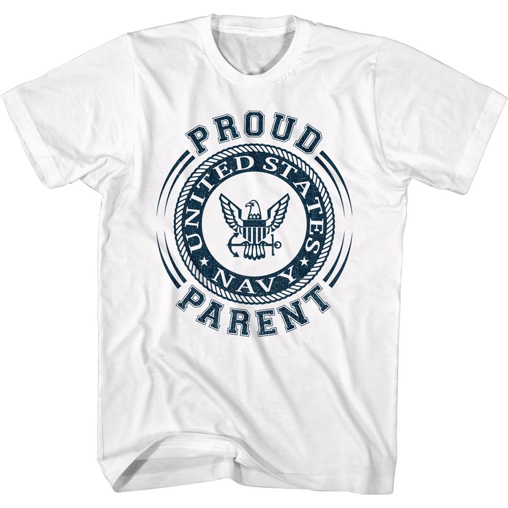 Navy - Proud Parent - Short Sleeve - Adult - T-Shirt - clothing by TeeHivey.com