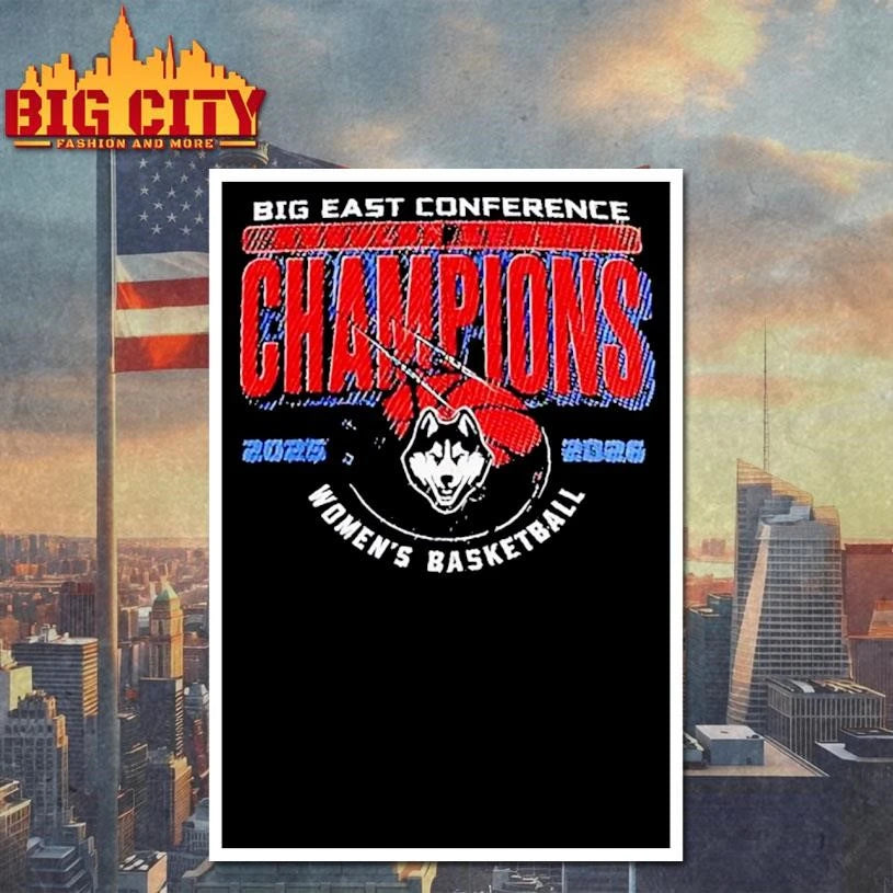 Uconn Huskies 2025-26 Big East Conference Regular Season Champions Classic Shirt