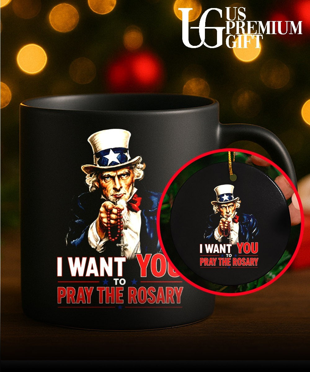 Uncle Sam I Want You to Pray the Rosary shirt