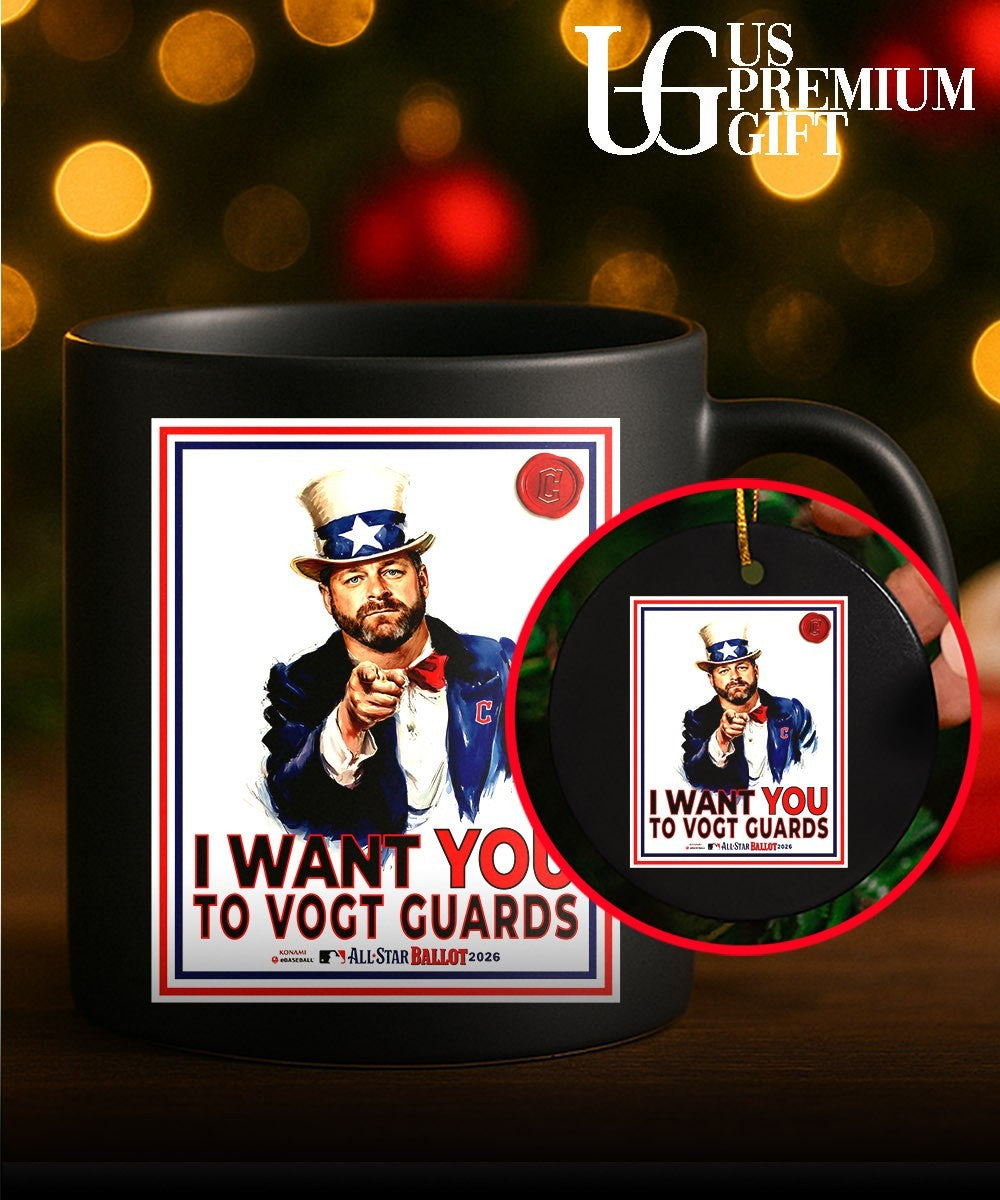 Uncle Sam Stephen Vogt Cleveland Guardians I Want You too Vogt Guards MLB All Star Ballot shirt