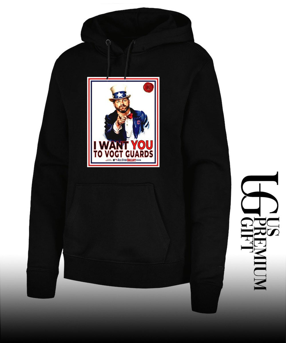 Uncle Sam Stephen Vogt Cleveland Guardians I Want You too Vogt Guards MLB All Star Ballot shirt